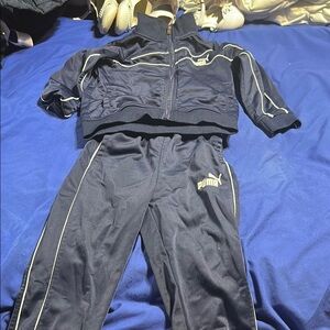 Puma Dark Blue Tracksuit with Light Highlights